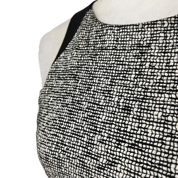 Rag & Bone White & Black Bodycon Sheath Dress XSmall. Weave Pattern - Picture 4 of 11